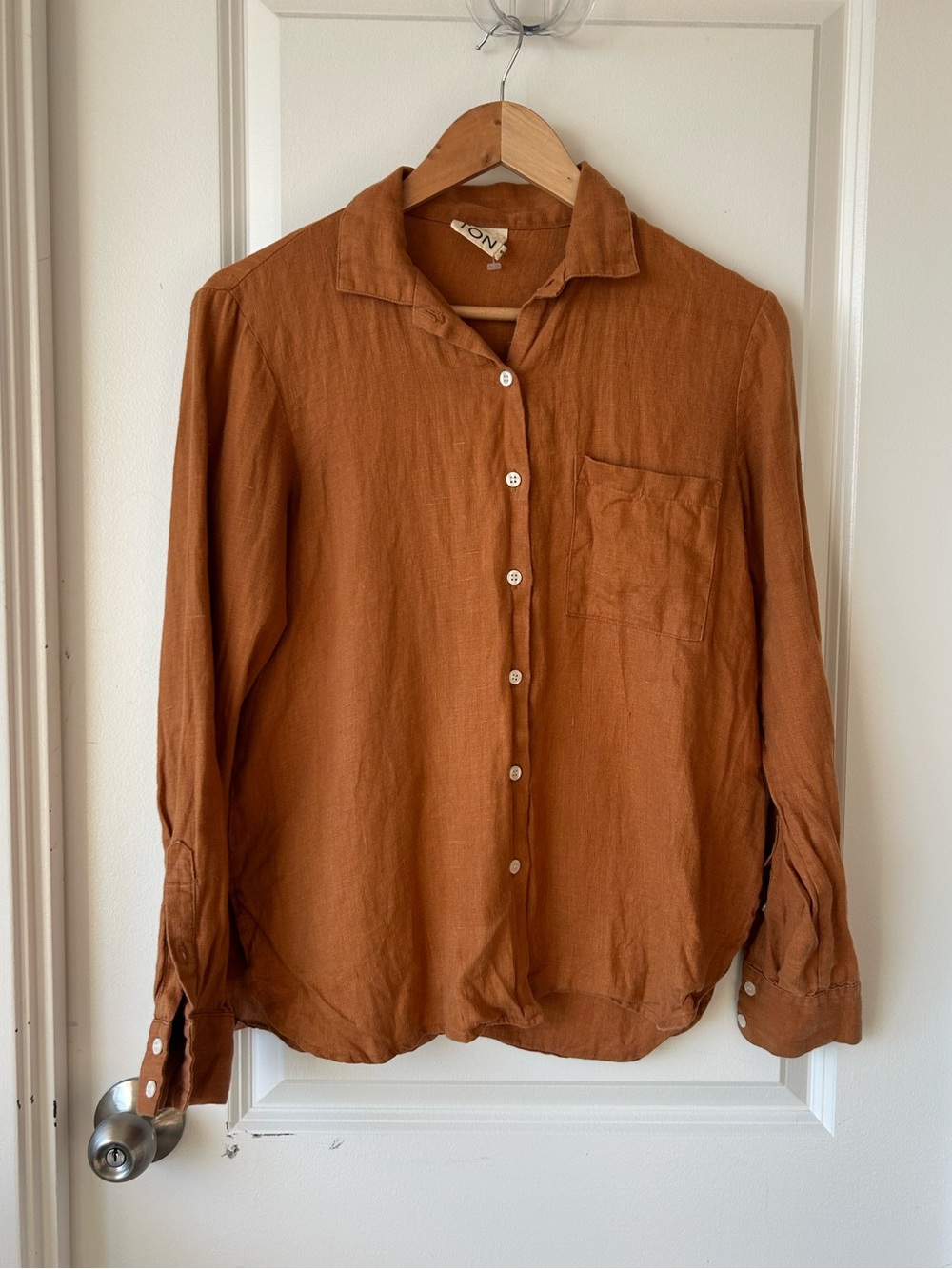 Beaton Linen Shirt Sz S